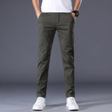 7 Colors Men's Classic Solid Color Casual Pants New Autumn Business Fashion Stretch Cotton Regular Fit Brand Trousers Male