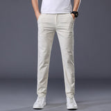 7 Colors Men's Classic Solid Color Casual Pants New Autumn Business Fashion Stretch Cotton Regular Fit Brand Trousers Male
