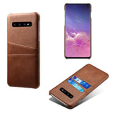 For Samsung Galaxy S10 Plus S9 Note 9 A6 A8 2018 A7 A9 A3 A5 A7 2017 J3 J5 J7 2016 Card Slots Cover PU Leather+PC Cases Fundas