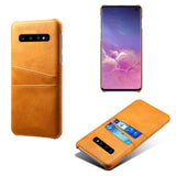 For Samsung Galaxy S10 Plus S9 Note 9 A6 A8 2018 A7 A9 A3 A5 A7 2017 J3 J5 J7 2016 Card Slots Cover PU Leather+PC Cases Fundas