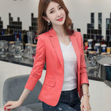 2020 new autumn Korean version of the women's self-cultivation of the skinny casual jacket red suit female Regular  Full