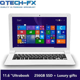 QTECH-FX Ultrabook Laptop, 12 Inch, Intel Atom x5-E8000, 8 GB RAM, 128/256 GB SSD, Windows 10