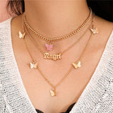Modyle Bohomian Multilayer Choker Necklace Women Round Map Pendant Necklace for Women Metal Gold Color Sequins Jewelry