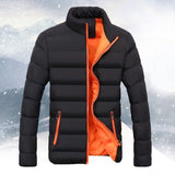 Mens Winter Jackets Warm Slim Fit Thick Bubble Coat Outerwear Solid Color Men's Coat Padded Overcoat Windbreakers Parkas Куртки