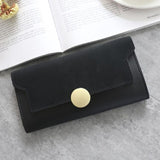 Vintage Frosted Clamshell Wallets For Women High Quality Pu Leather Wallet Women New Fashion Designer  Purses And Handbags Luxur