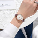 2020 Women Watch Fashion Canvas Strap Watch Quartz Dial Plaid Watchband Analog Quartz Wrist Watch Exquisite Relogio Feminino