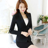 Long/ 3/4 Sleeve Blazer Women Ladies Blazers Sleeve OL Business Office Suit Jackets Female Pink White Black Blaser Femme
