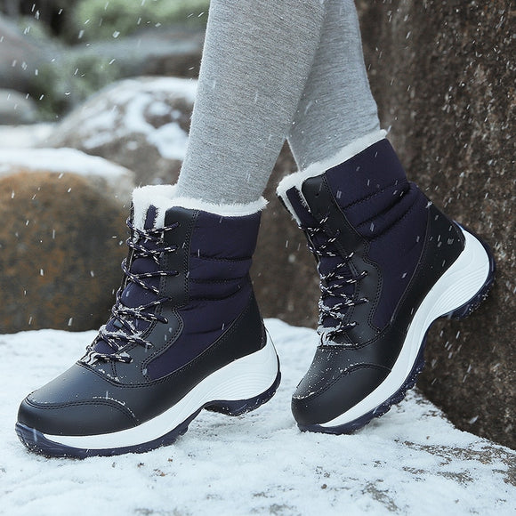 Snow Boots Plush Warm Ankle Boots For Women Winter Shoes Waterproof Boots Women Female Winter Shoes Booties Botas Mujer