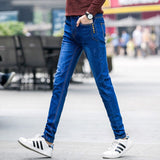 Wholesale 2020 Fashion Casual skinny jeans men denim hip hop Jeans Slim Straight Boys Korean Trendy Black Long pencil Pants