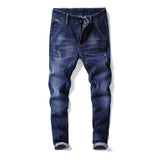 New Cotton Jeans Men High Quality Famous Brand Denim trousers soft mens pants Winter Thick jean fashion