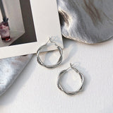 LATS Minimalist Large Circle Geometric Round Big Hoop Earrings for Women Girl Wedding Party Jewelry 2021 Fashion Trendy Earing