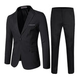 New Men Spring 2 Pieces Classic Blazers Suit Sets Men Business Blazer +Vest +Pants Suits Sets Autumn Men Wedding Party Set