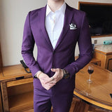 Solid Color slim fit male 3 piece suits wedding dress men Business Casual blazer Wedding Prom Dinner Suits Groomsman Wear tuxedo