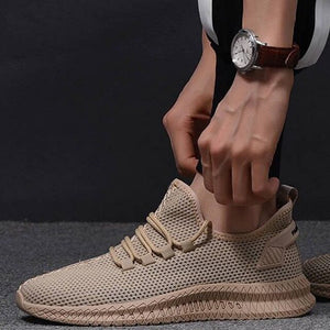 Men Sneakers Mesh Breathable Running Sport Shoes Male Lace Up Non-slip Men Low Athletic Sneakers 2020 Casual Walking Shoes