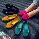 Women Casual Flat Shoes Spring Autumn Flat Loafer Women Shoes Slips Soft Round Toe Denim Flats Jeans Shoes Plus Size