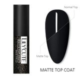 LILYCUTE Matte Effect Gel Nail Polish Matte Top Coat Need Winter Color Gel Polish Soak Off UV Gel Nail Art Design Hybrid Varnish