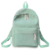 Women Casual Korean Style Solid Color School Backpack Mochila Mujer Soft Fabric Fashion Backpack For Teenage Girls
