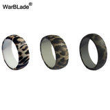 New Men Fish Scale Pattern Silicone Rings Food Grade FDA Silicone Finger Ring Hypoallergenic Flexible Outdoor Sport Rubber Bands