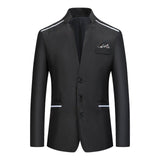 New male English Style Jackets coat Men's Stylish Casual Patchwork Business Wedding Party Outwear Coat Suit Tops Thick Overcoats