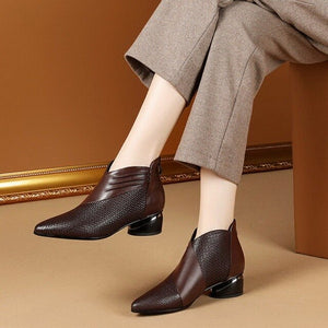 2020 British Style Chelsea Boots,Women Shoes for Autumn/Winter,Naked Boot,Pointed toe,Back Zip,Female Footware,BLACK,BROWN
