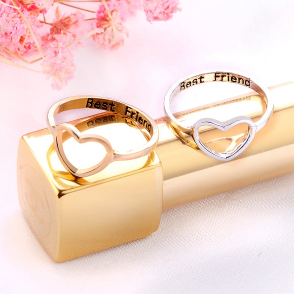 White Crystal Pendant Ring Luxury Female Charm Rose Gold Color Wedding Rings For Women Cute Bridal Love Heart Engagement Ring