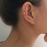 Rock Vintage Star Chain Tassel Clip Earrings For Women Fake Piercing Earbone Ear Cuff Jewelry Gifts