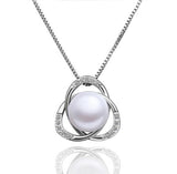 Fashion austria crystal women freshwater Pearl triangle pendant necklace/earrings/rings Jewelry Sets