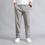 Men's Casual Loose Pants Spring Autumn Cotton Multi-Pocket Cargo Pants Men Overalls Long Pants Straight Trousers Plus Size 6XL