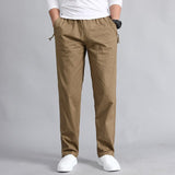 Men's Casual Loose Pants Spring Autumn Cotton Multi-Pocket Cargo Pants Men Overalls Long Pants Straight Trousers Plus Size 6XL
