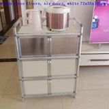 Para Cajones Mobiliario Cabinet Aluminum Alloy Side Tables Meuble Buffet Kitchen Furniture Cupboard Mueble Cocina Sideboard