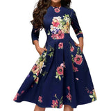 Sagace Dress Women Elegent A-line Vintage Printing Party Vestidos Dresses Вечерние Платья Kobieta Sukienka