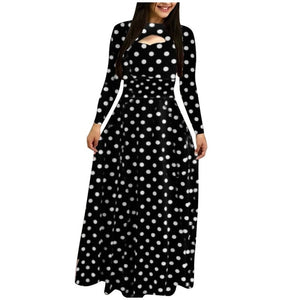 SAGACE Elegant Women Evening Party Dress Summer New Arrival Printed Long /short  Sleeve Big Swing Dress Luxury Ladies Dresses