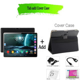 New 10.1 inch Octa Core Tablet PC Android 9.0 Tablet 3G/4G Phone Call 4GB-64GB ROM Bluetooth 4.0 Wi-Fi Tablets+Keyboard
