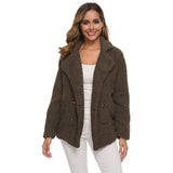 Women Winter Jacket 2020 Double-Breasted Loose Jackets Women's Clothes Warm Fur Long Sleeve Outwear Female Coats Plus Size S-5XL