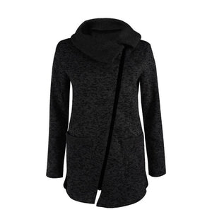 SAGACE Women Jacket Casual Long Sleeve Coat Zipper Sweatshirt Tops Turn Collar Outwear Fashion Thick Cotton Женские Свитера Lady