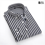 Batmo 2021 new arrival spring high quality stirped casual red shirts men,men's striped shirts,white shirts men plus-size S-5XL