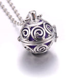 New Aromatherapy jewelry Heart lockets Perfume Diffuser necklace Aroma Diffuser crystal cage Pendant Necklace girl women gift