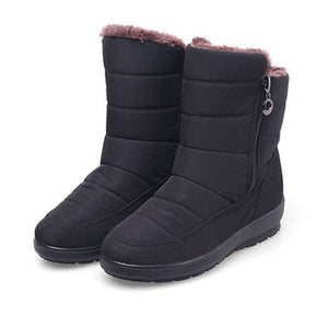 TIMETANG 2019 The new non-slip waterproof winter boots plus cotton velvet women shoes warm light big size 41 42 snow bootsE1872