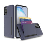 For Samsung S20 Plus A30 A50 S20 Ultra Case Candy Color Armor Business Card Slot Cover For Samsung A10E A20  S10 Note 10 Plus 5G
