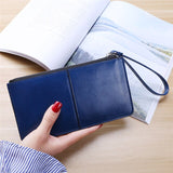 Quality Long Money Pocket Pouch Handbag Fashion Women Wallet Wrist Handle Phone Case Women&#39;s Purse Card Holders