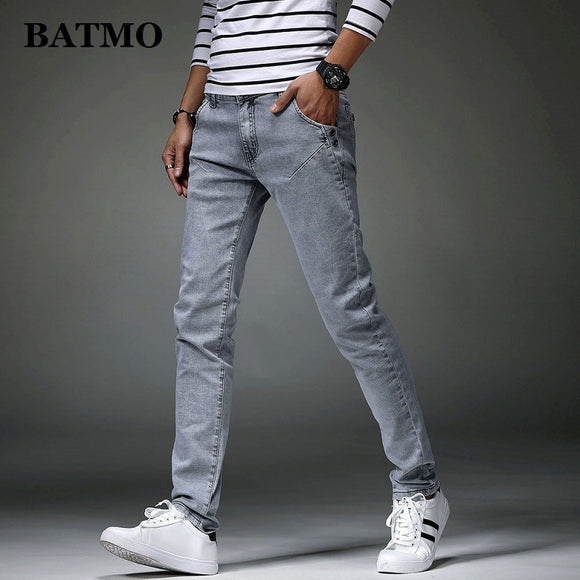 BATMO 2019 new arrival jeans men Fashion elastic men's jeans high quality Comfortable Slim male cotton jeans pants,8914