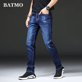 BATMO 2019 new arrival jeans men Fashion elastic men's jeans high quality Comfortable Slim male cotton jeans pants,1822