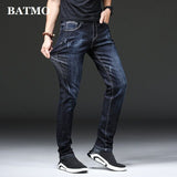 BATMO 2019 new arrival jeans men Fashion elastic men's jeans high quality Comfortable Slim male cotton jeans pants,1822