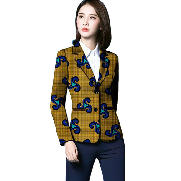 African clothes women's print blazers business style Ankara fashion suit jackets custom made wedding jackets formal outfit