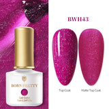 BORN PRETTY 1 Bottle 7ml 2021 New Trend Colors Series Nail Gel Polish Colorful Glitter Pink Purple Soak Off UV Gel Polish