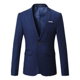 Men blazer suit jacket dress Male Classical Casual Slim Fit High quality office party suit jacket