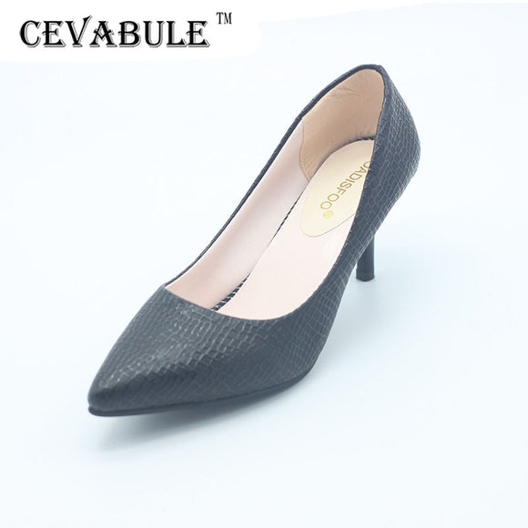 CEVABULE 2019 Spring Summer women's High Heels Shallow Mouth Shoes Pointed Shoes Women sexy OL Pumps .LSS-187