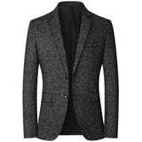 FGKKS 2021 Spring Autumn Blazers Men Fashion Slim Casual Business Handsome Suits Brand Men's Blazers Tops