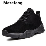 Mazefeng Men's Boots 2021 New Men Fashion Shoes Man Comfy Outdoor Spring & Autumn Men Boots Shoes Walking Shoes Men Casual Boots
