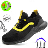 219Safety Boots Unbreakable Lightweight Breathable Men Safety Shoes Steel Toe Work Shoes For Men Anti-crush Construction Sneaker